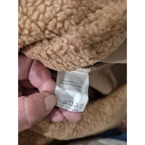 BTFBM Women’s Fuzzy Sherpa Trench Coat – Size Small – New With Tags‎ - Picture 5 of 7